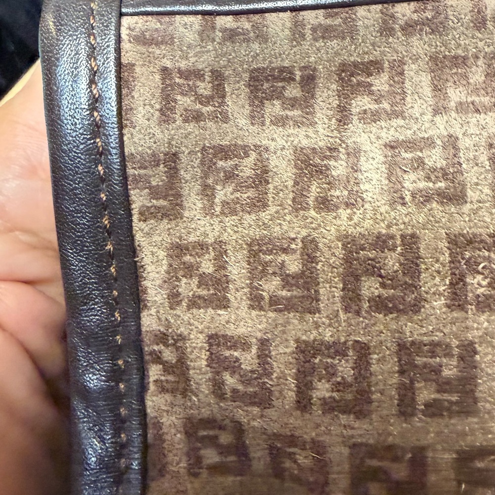 FENDI Zucca Suede Pouch - Picture 3 of 12